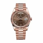 Rolex Day-Date 40 228235 Rose Gold Chocolate Dial Super Clone