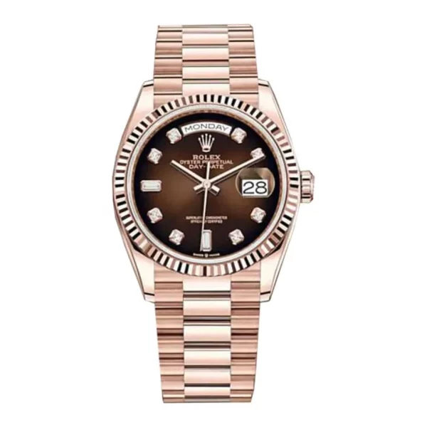 Rolex Day-Date 36 128235-0037 Brown Ombre Dial 1:1 Super Clone