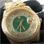 Rolex Day-Date 118348 36mm Yellow Gold Iced Out Super Clone - Image 3