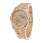 Rolex Day-Date 128345PDP 40mm Everose Gold Super Clone Watch - Image 3