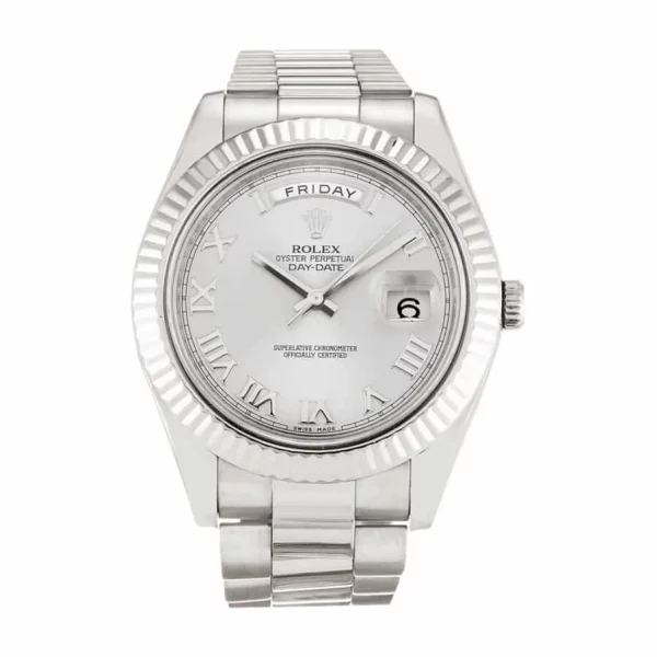 Rolex Day-Date 218239-0041 41mm Super Clone White Roman Dial