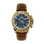 Rolex Daytona 116518 Super Clone 40mm Yellow Gold Blue Dial