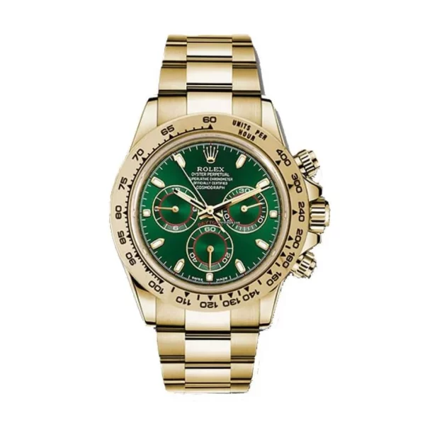 Rolex Daytona 116508 Green Dial Yellow Gold 40mm Super Clone