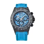 Rolex Daytona 40mm Blue Sun Flower Dial Super Clone Watch