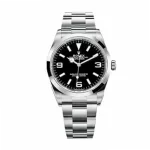 Rolex Explorer 124270 36mm Super Clone Watch Black Dial Steel