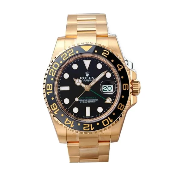 Rolex GMT-Master II 116718LN 40mm Gold Super Clone Watch