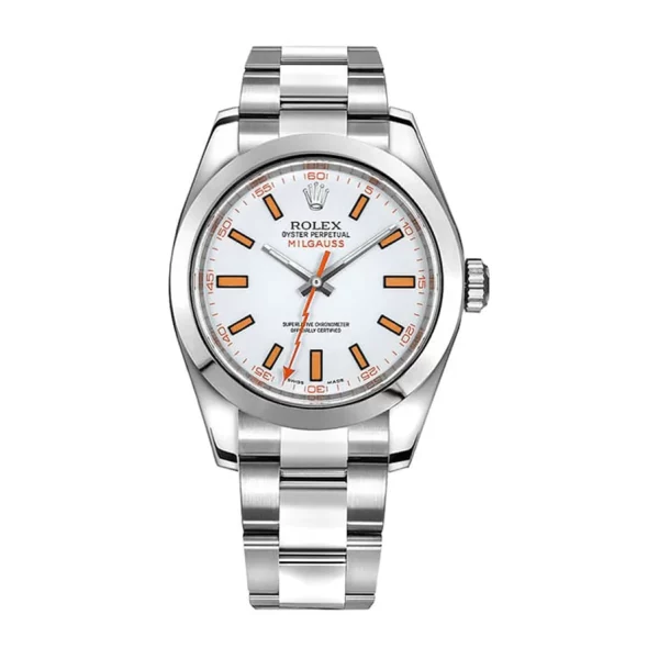 Rolex Milgauss 116400-0002 40mm White Dial Super Clone Watch