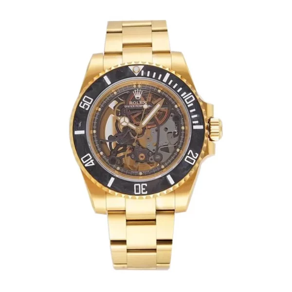 Rolex Submariner 114200 40mm Skeleton Dial Steel Gold Replica