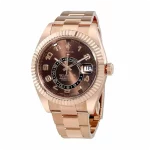 Rolex Sky-Dweller 326935 Rose Gold Chocolate Dial 42mm Super Clone - Image 3