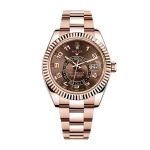 Rolex Sky-Dweller 326935 Rose Gold Chocolate Dial 42mm Super Clone