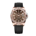 Rolex Sky-Dweller 326235 42mm Rose Gold Chocolate Dial Super Clone