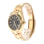 Rolex Sky-Dweller 326938 42mm Black Dial Yellow Gold Replica - Image 3