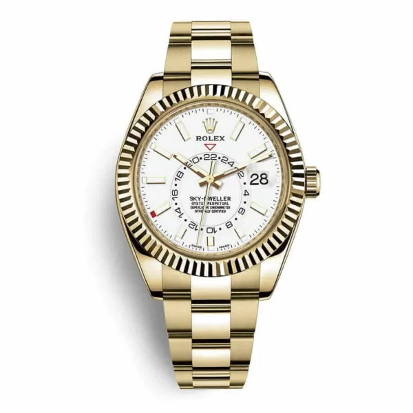 Rolex Sky-Dweller 326938 42mm Yellow Gold Super Clone Watch