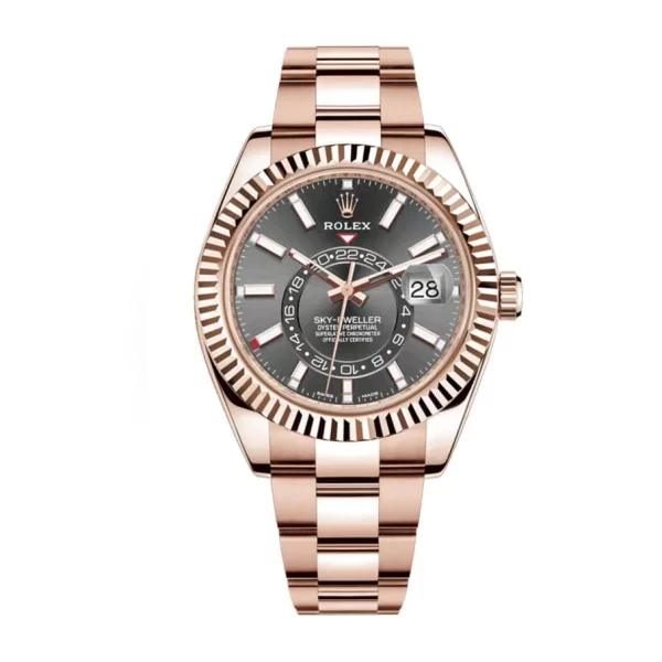 Rolex Sky-Dweller 326935 Everose Grey Dial 42mm Super Clone